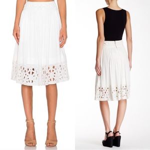 NWT Alice + Olivia Embellished Midi Skirt