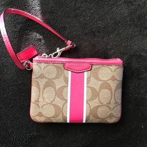 Coach PVC wristlet