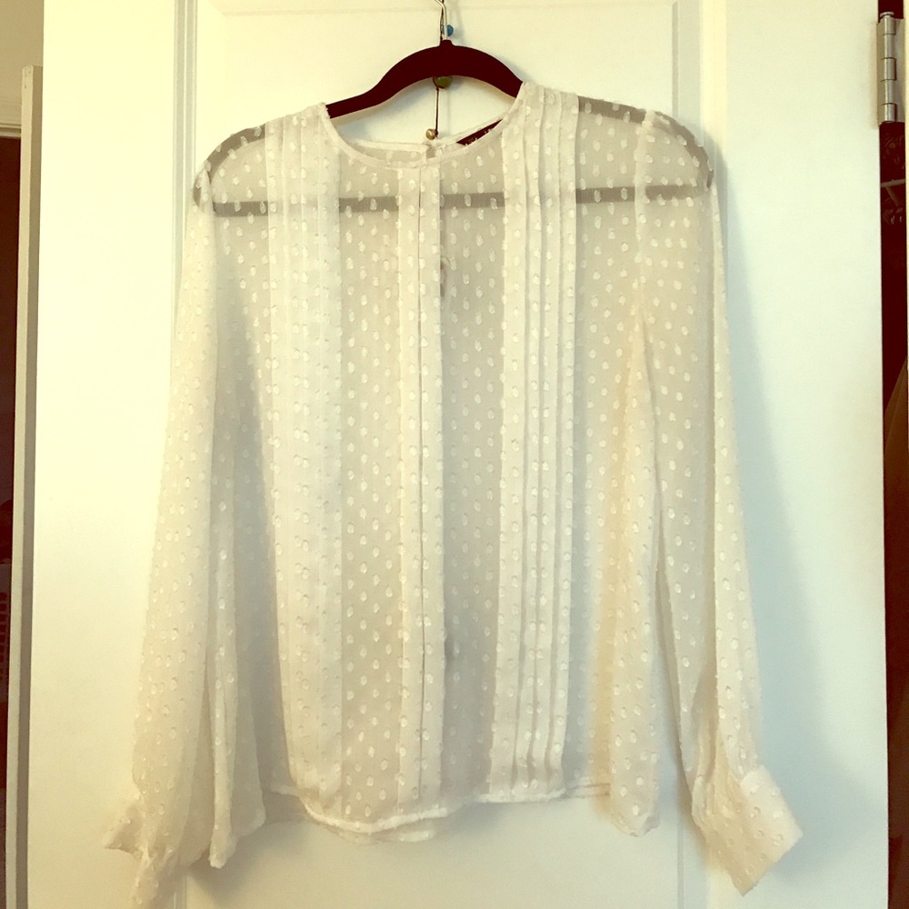 White Zara top