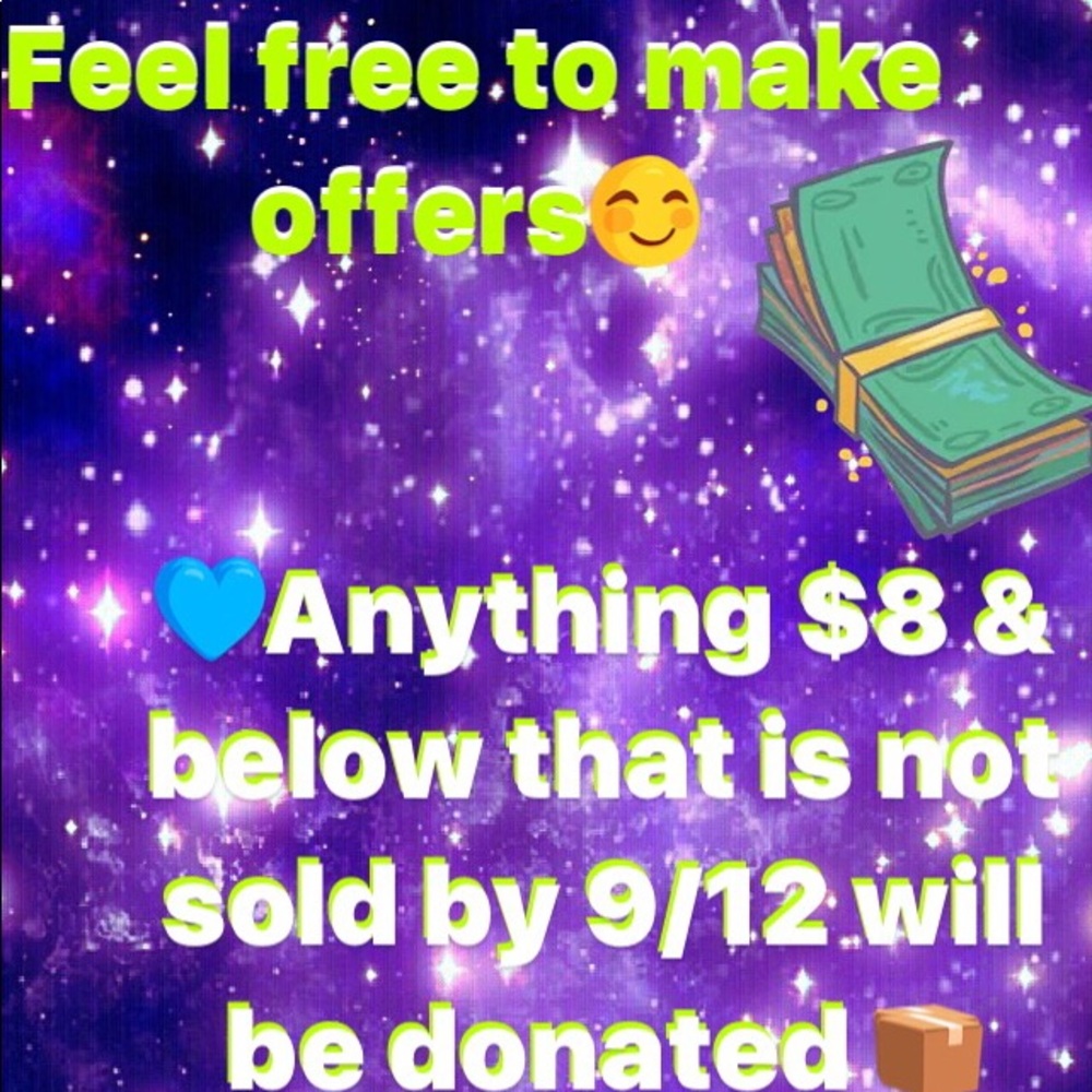 🎉DONATING $8 & BELOW TOMORROW  - 9/12 📦📦
