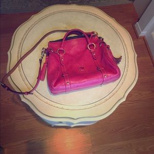 Fuchsia Dooney & Bourke Leather Small Satchel