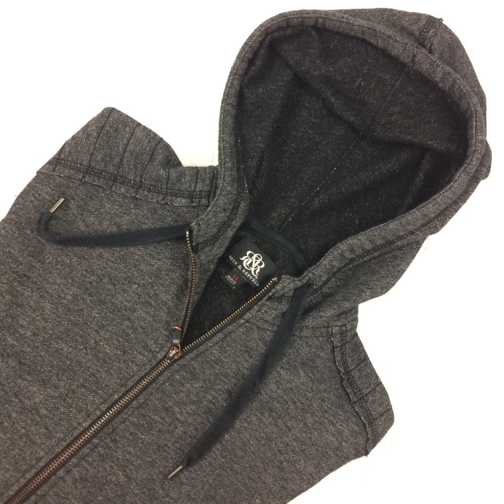 Rock and Republic Black Gray Hoodie