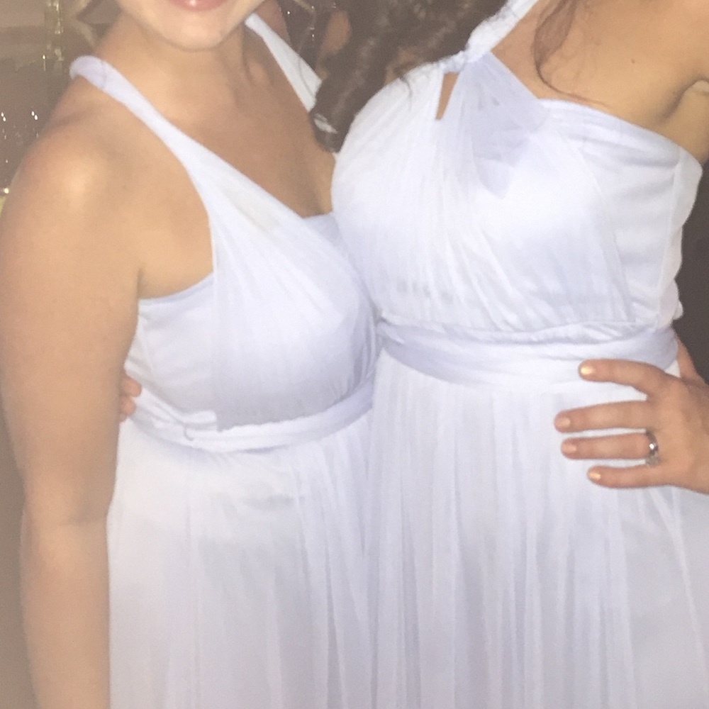 David's Bridal Light Blue convertible dress