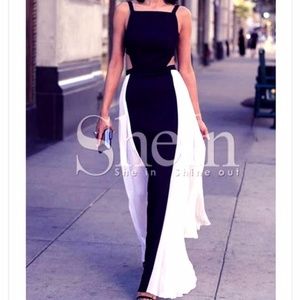 Color Block Maxi Dress