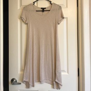 Cream tshirt dress