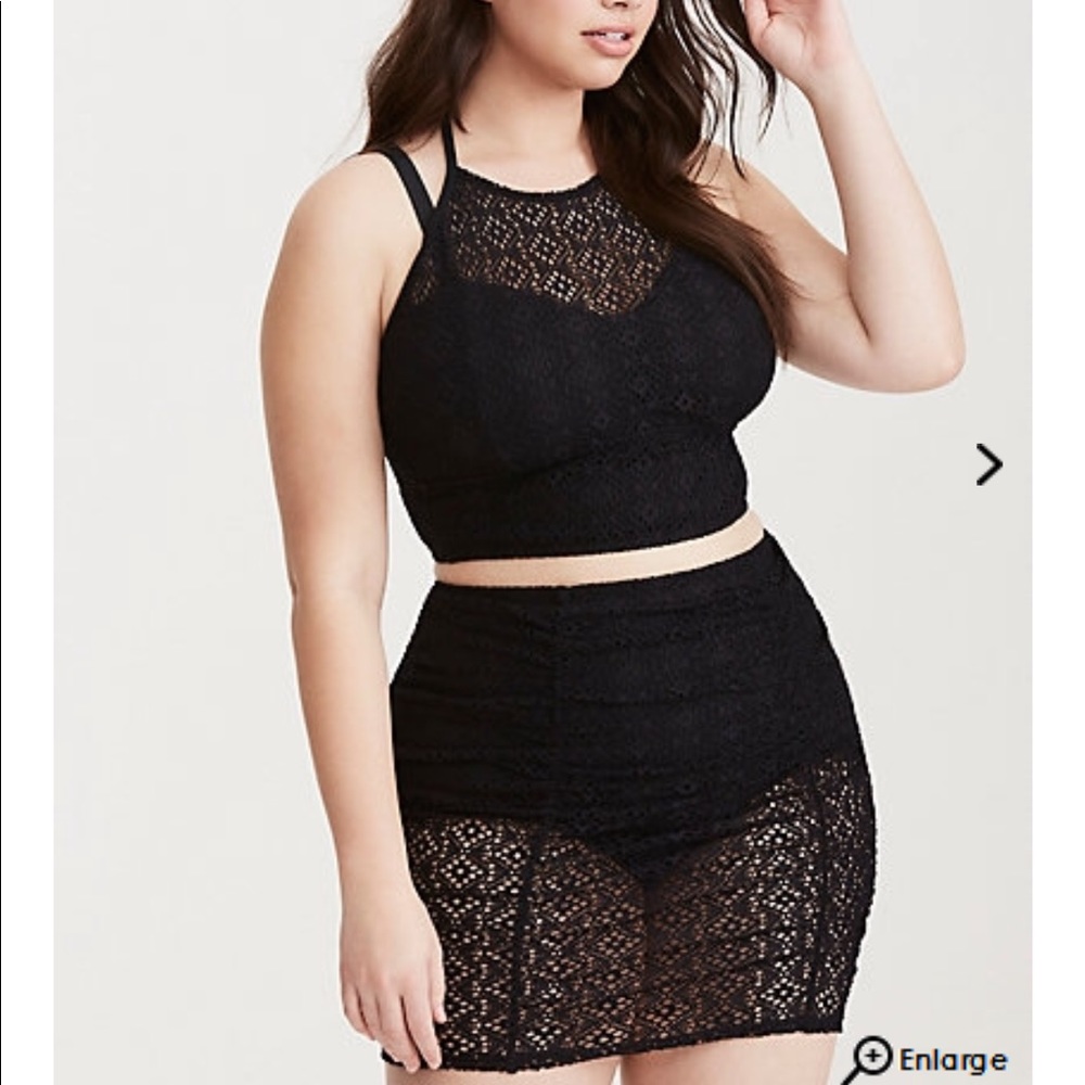 Torrid Crochet Halter Bikini Top - NWT