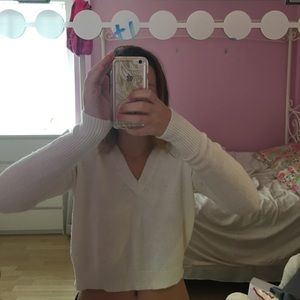 BrandyMelville Cropped White Sweater