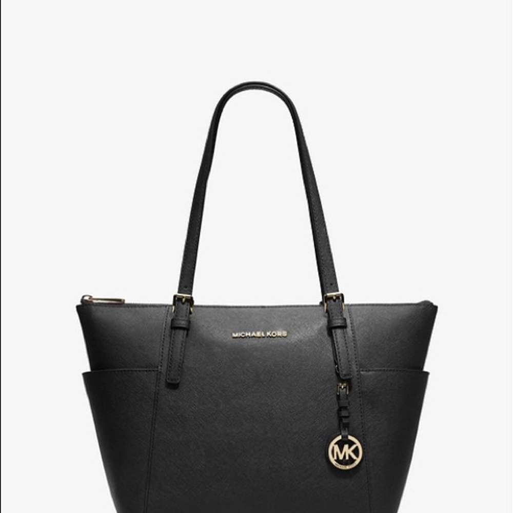 Michael KORS Jet Set Top-Zip Saffiano Leather Tote
