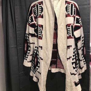 Forever 21 tribal print cardigan