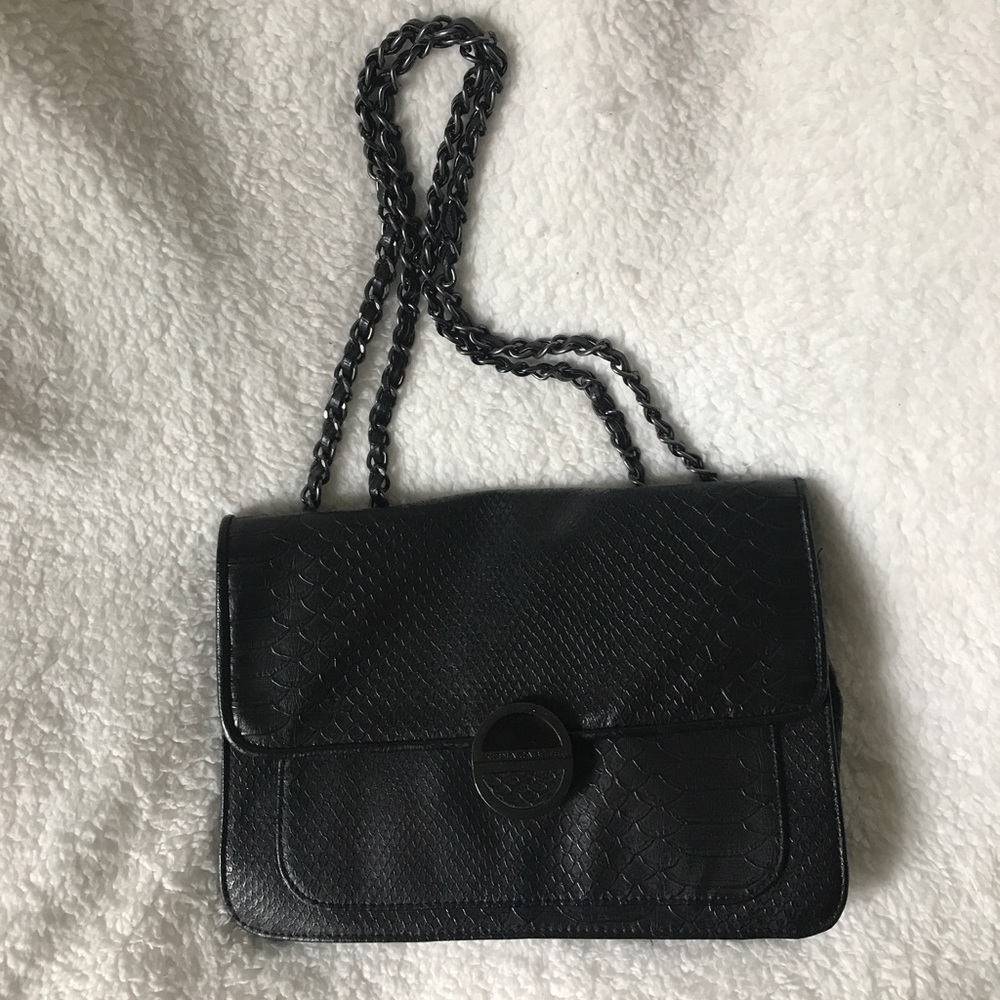 Small over the shoulder handbag with print