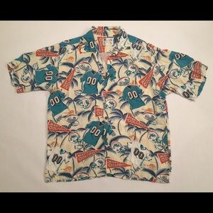 Vintage Hawaiian Button Shirt Sz L 