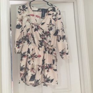 One clothing blush floral romper