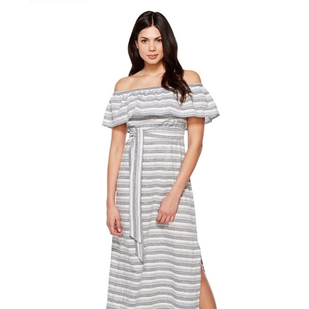 Vince Camuto cotton off the shoulder Maxi