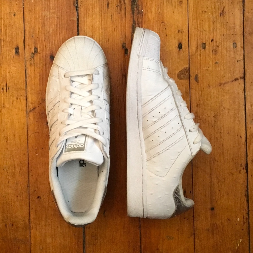 Adidas Sneakers Silver/White 10 W / 8.5 M