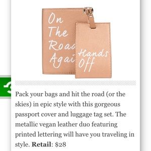 Passport cover and luggage tag