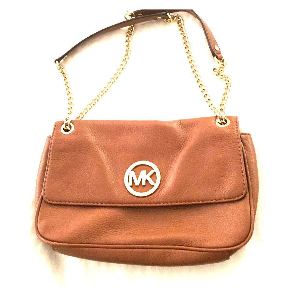 Michael Kors tan leather purse