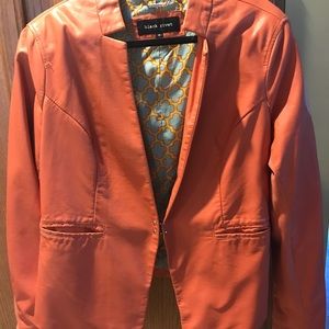 NWT Woman's Vegan Leather Jacket Blazer 1x Top