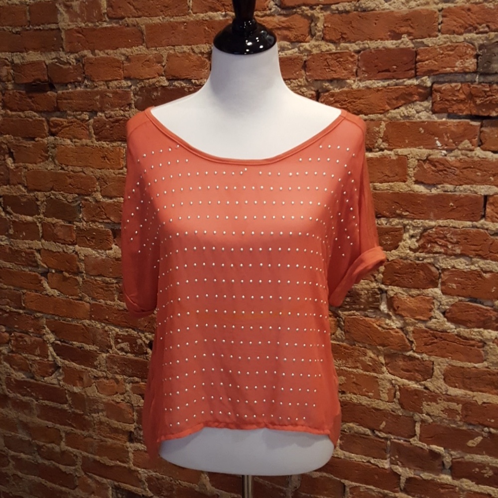 Chloe K Orange Top