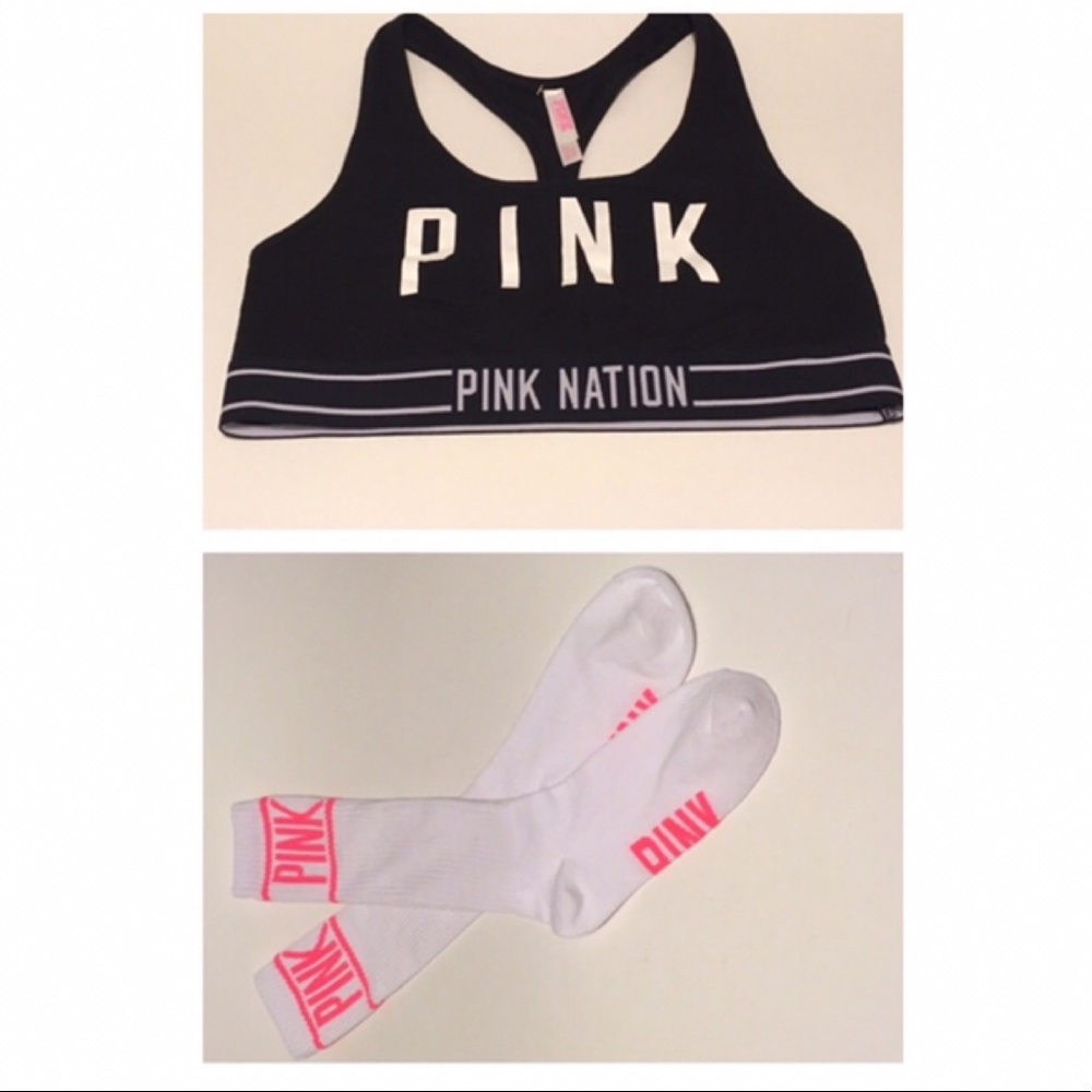 PINK Victoria's Secret sport bra & socks