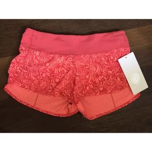 Lululemon Seawheeze speed shorts 8-10