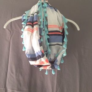 Striped infinity scarf