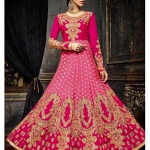 Enamoring Silk Party Wear Anarkali Style Suit