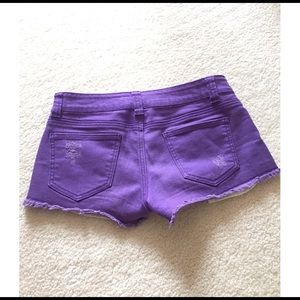SUMMER SALE Forever 21 purple distressed shorts!