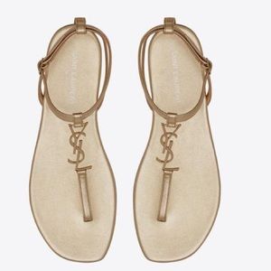 Yves Saint Laurent Monogram Nu Pieds Sandals Yves Saint Laurent Monogram Nu Pieds Sandals