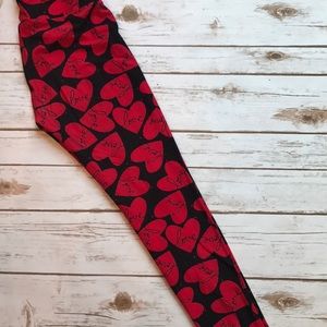 OS valentine LuLaRoe leggings