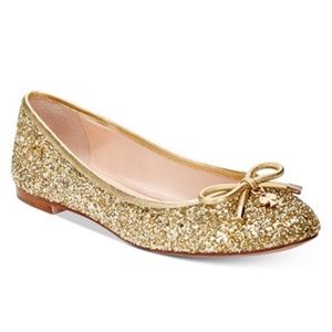 ✨Kate Spade gold Wills flats
