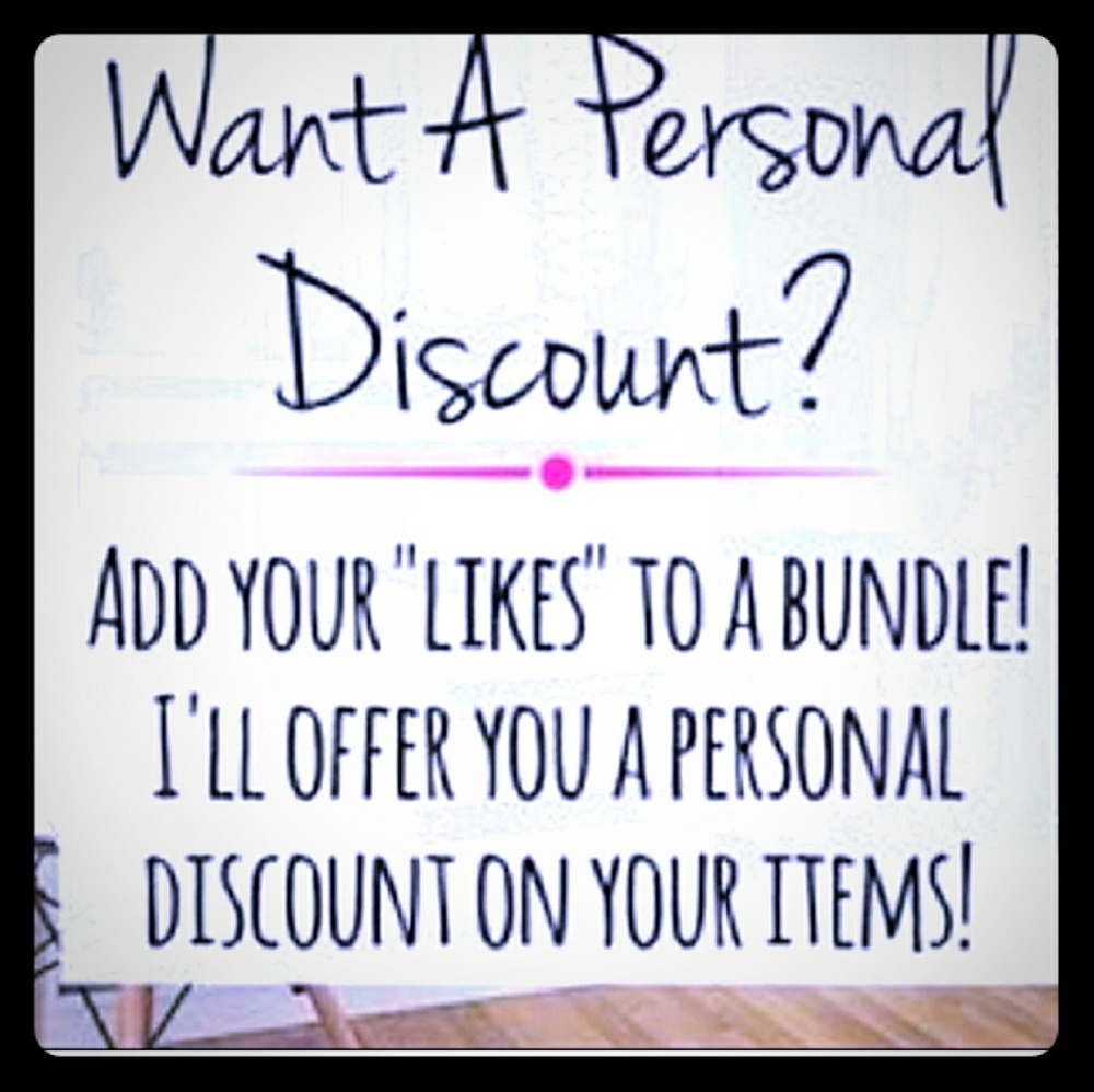 Want a personal discount on top of my sales?
