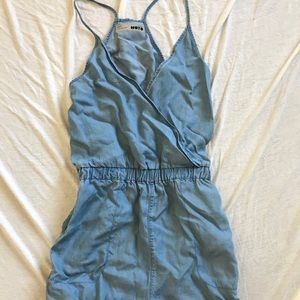 Denim romper