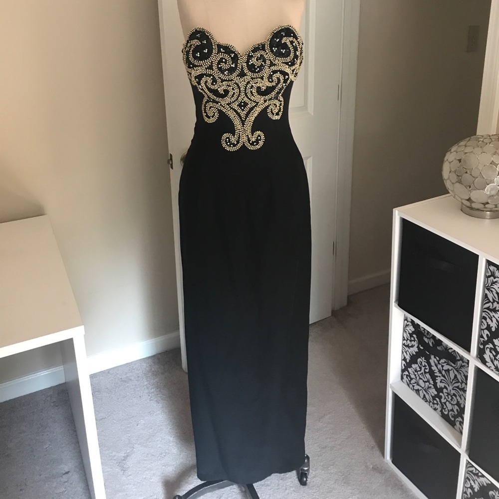 VINTAGE Showtime 100% silk prom dress