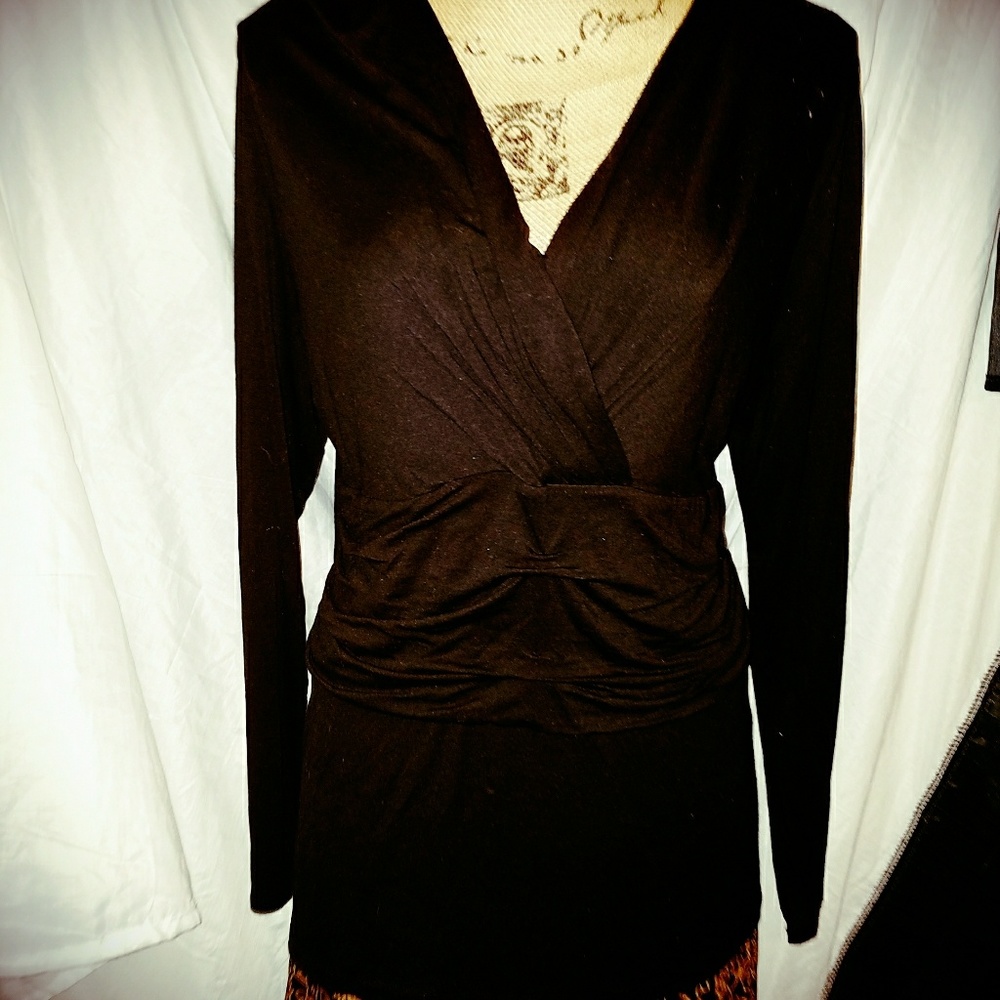 Ruched Flattering Ann Taylor Blouse