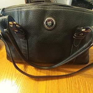 Dooney & Bourke Textered Black Leather Bag