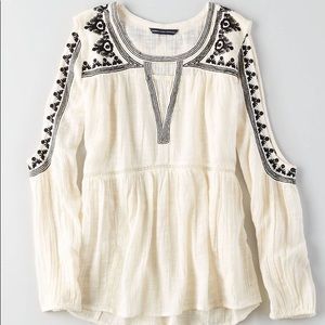 AEO Cutout Shoulder Top