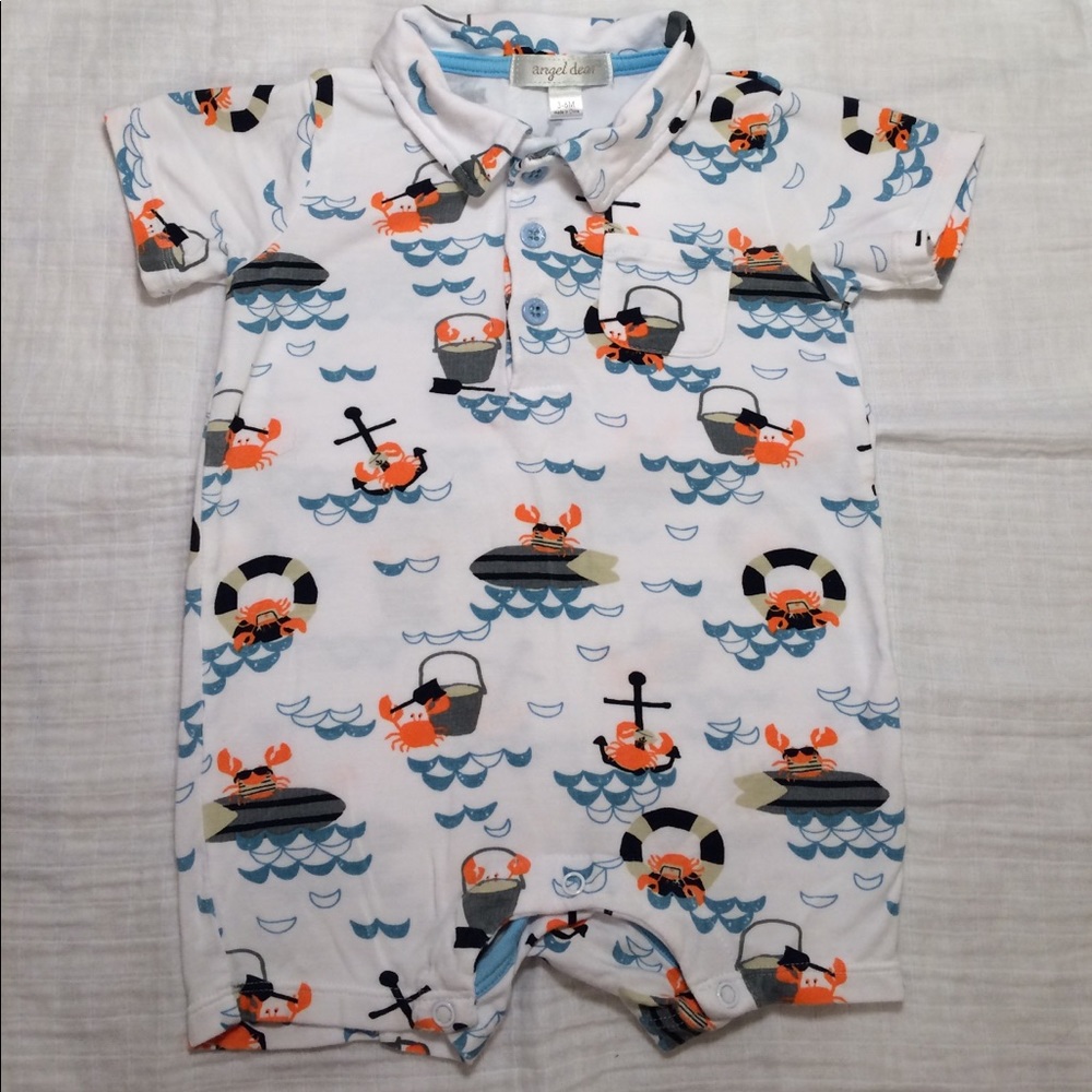 NWOT Angel Dear collared romper