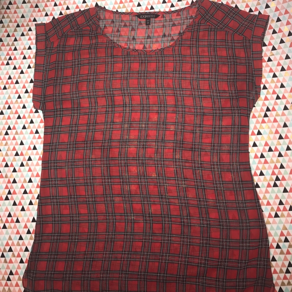 👚Buffalo Plaid Express top