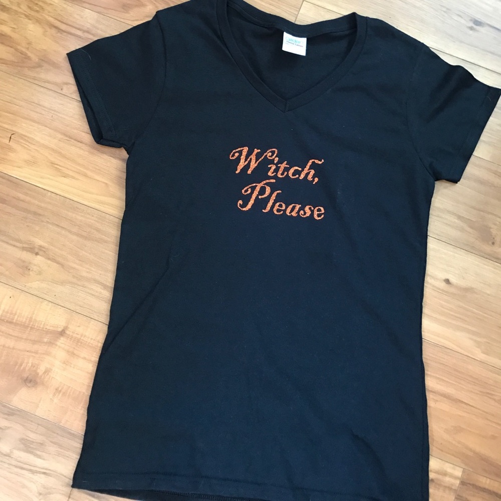 'Witch, Please' Short Sleeve Glitter Tee - Picture 2 of 3