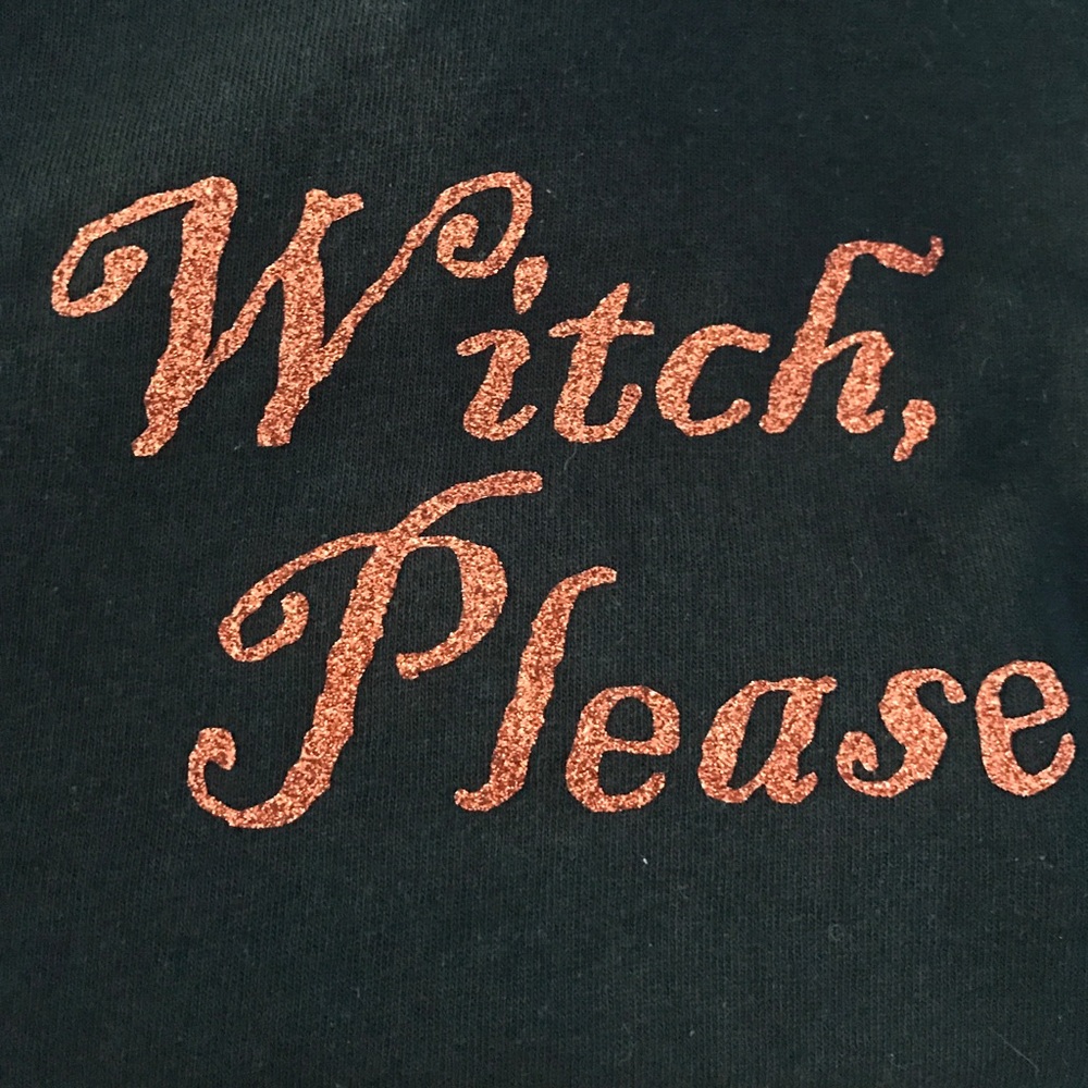 'Witch, Please' Short Sleeve Glitter Tee - Picture 3 of 3