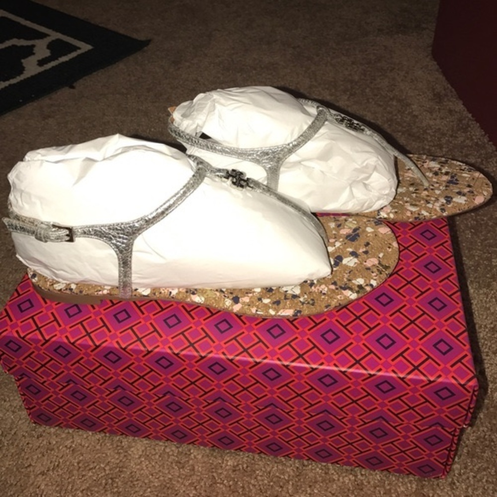 Authentic Tory Burch Confetti Sandals