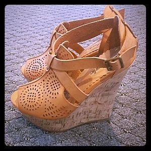 Tan wedges