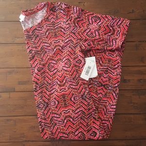 Medium NWT Lularoe Julia Dress Pink Tribal Print