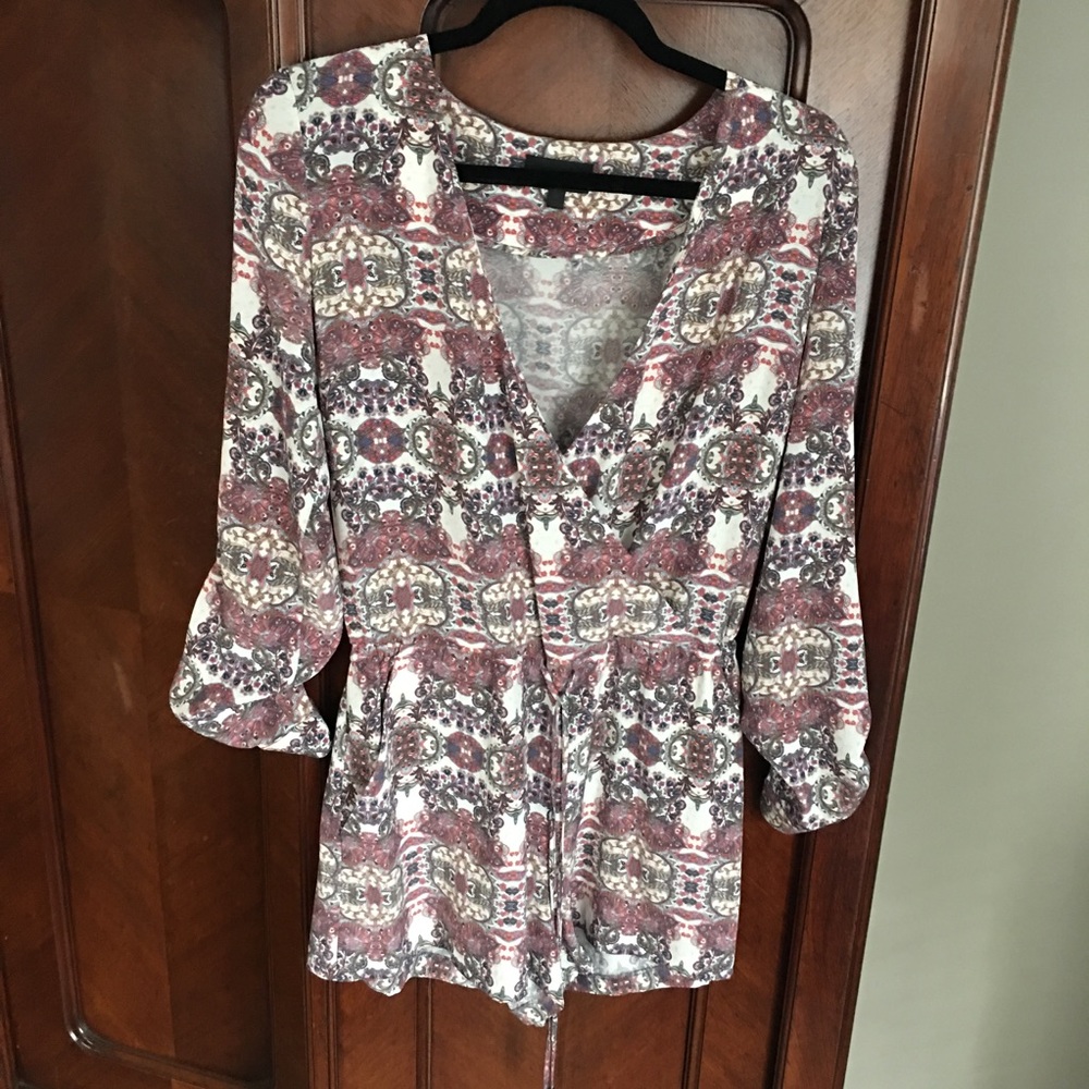 Intermix Silk Romper Size P