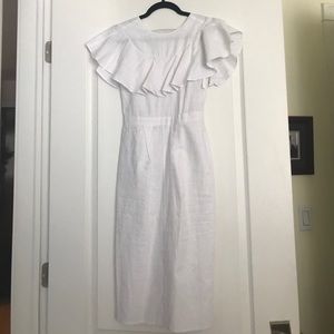 White ASOS body con dress