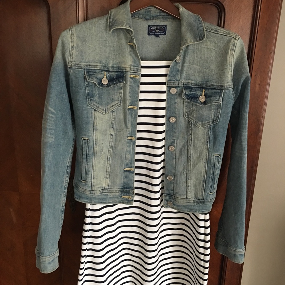 JUSTUSA DISTRESSED JEAN JACKET