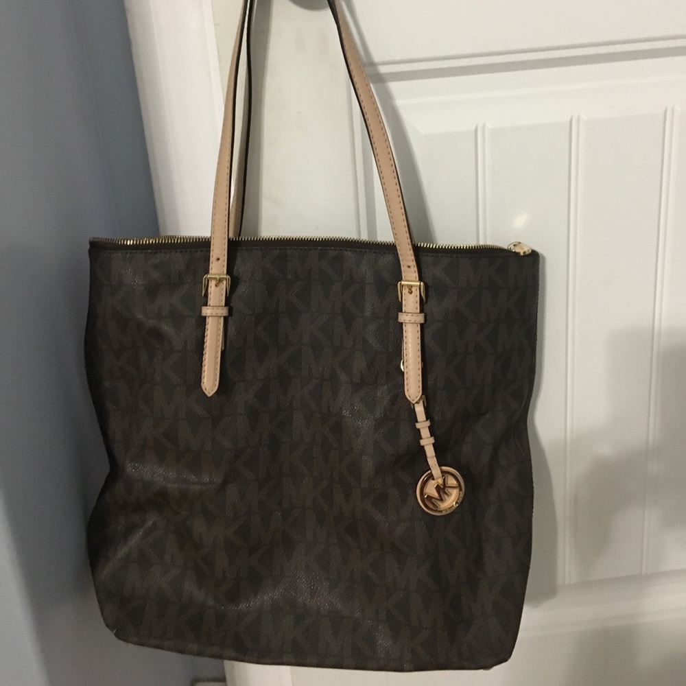 Michael Kors zip top bag