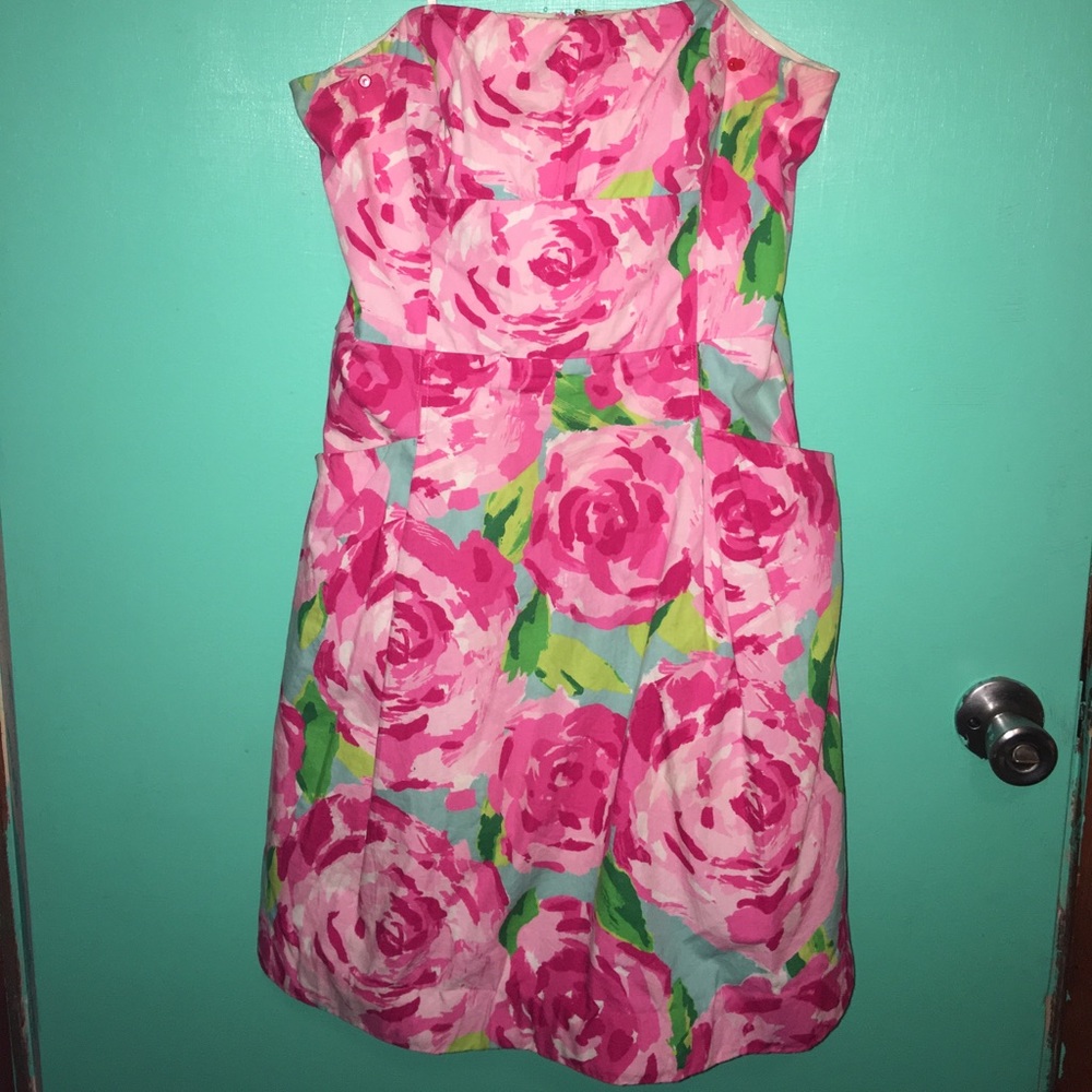 🌸 NWOT RARE Lilly Pulitzer strapless dress