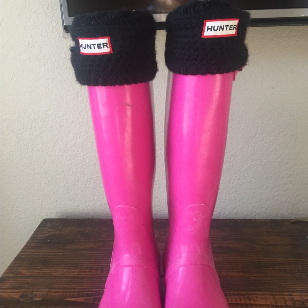 Lipstick (color) hunter rain boots