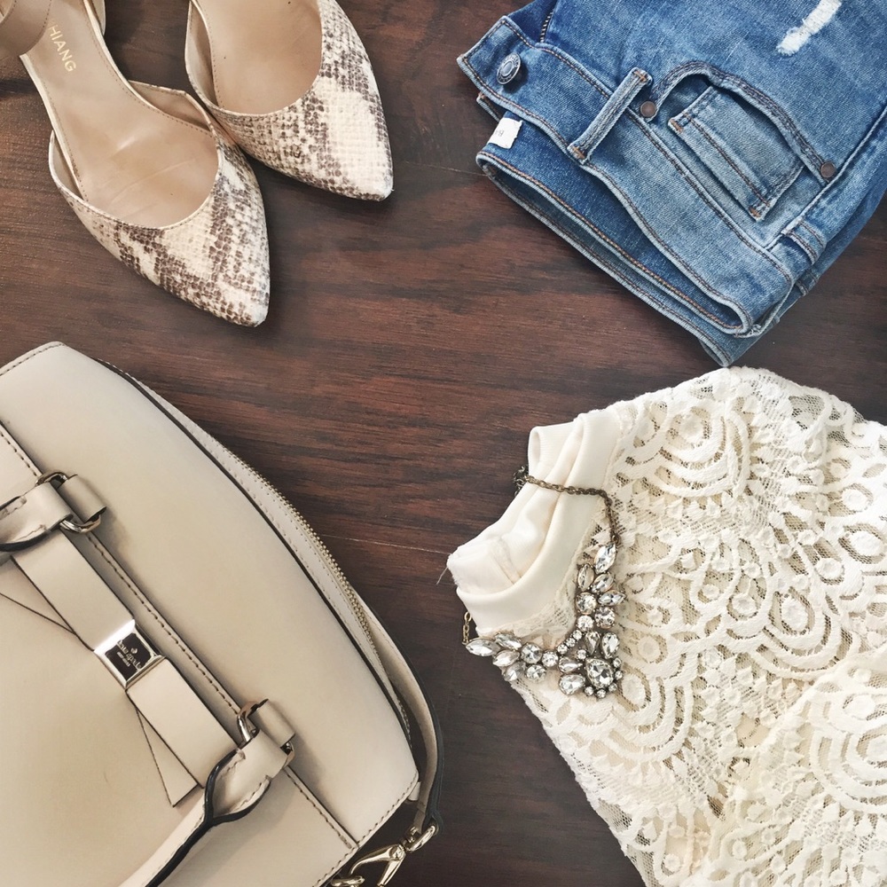 SOLD BR Long Sleeve Lace Blouse